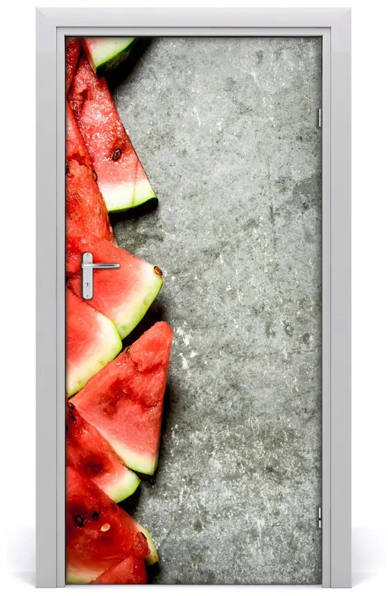 Fototapeta na dvere do domu samolepiace melón 85x205 cm