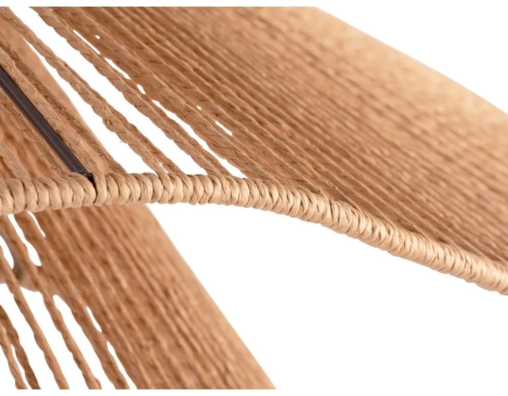 Závesné svietidlo v zlatej farbe s tienidlom z papierového výpletu ø 60 cm Sombra – Leitmotiv