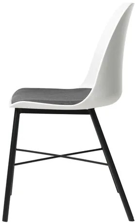 Jedálenská stolička Unique Furniture WHISTLER biela polyester 36611001