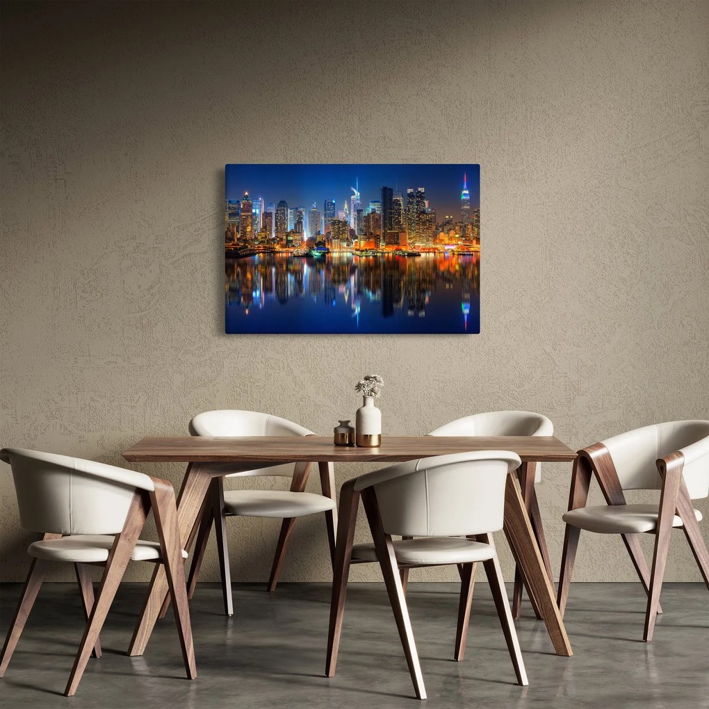 Obraz Manhattanu v noci (90x60 cm)