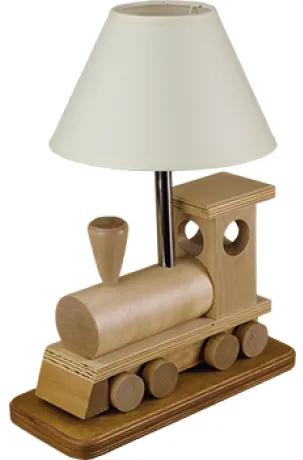 HELLUX Detská stolná lampička v tvare lokomotívy, biela
