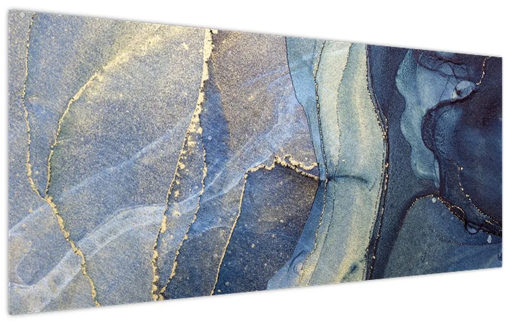 Obraz - Abstrakcia alkoholovým atramentom (120x50 cm)