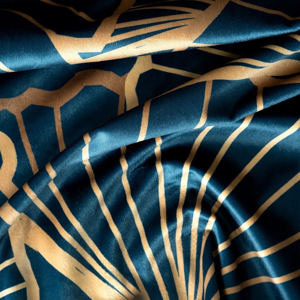 ZATEMŇOVACÍ ZÁVES NA KRÚŽKOCH LIMITED COLLECTION MUSA3 140X250 CM TMAVOMODRÁ