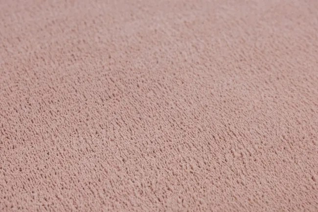 Protišmykový koberec PLUSH púdrovoružový