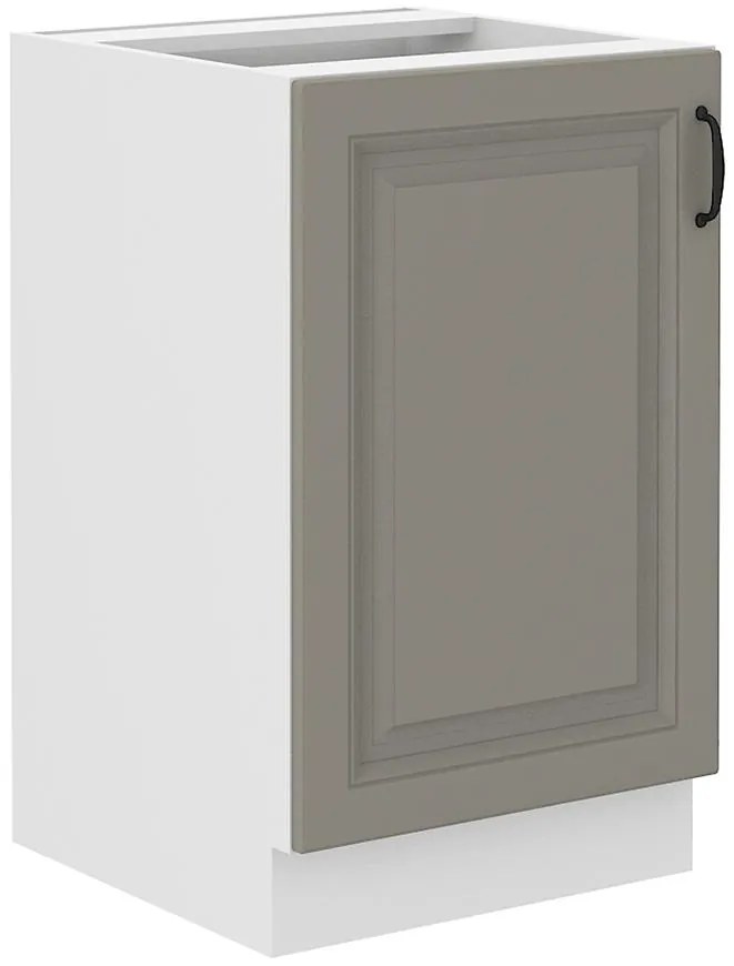 Kuchynská skrinka Stilo claygrey/biely 50zl 1f bb