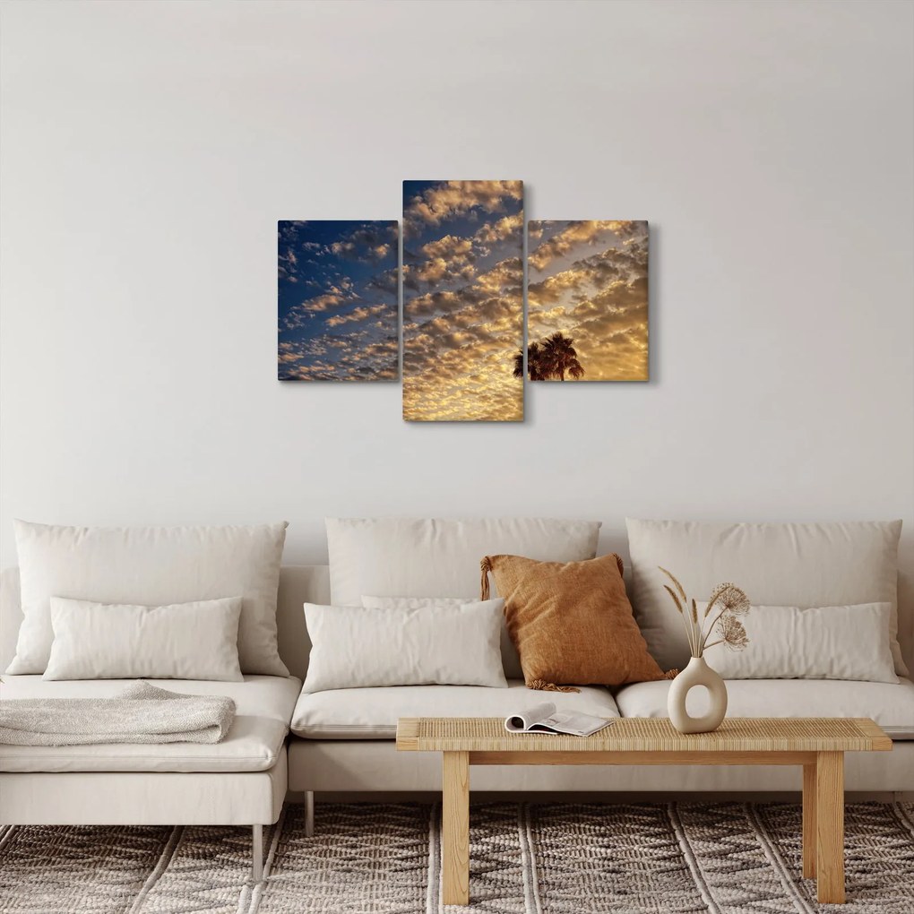Obraz - Palmy medzi mrakmi (90x60 cm)