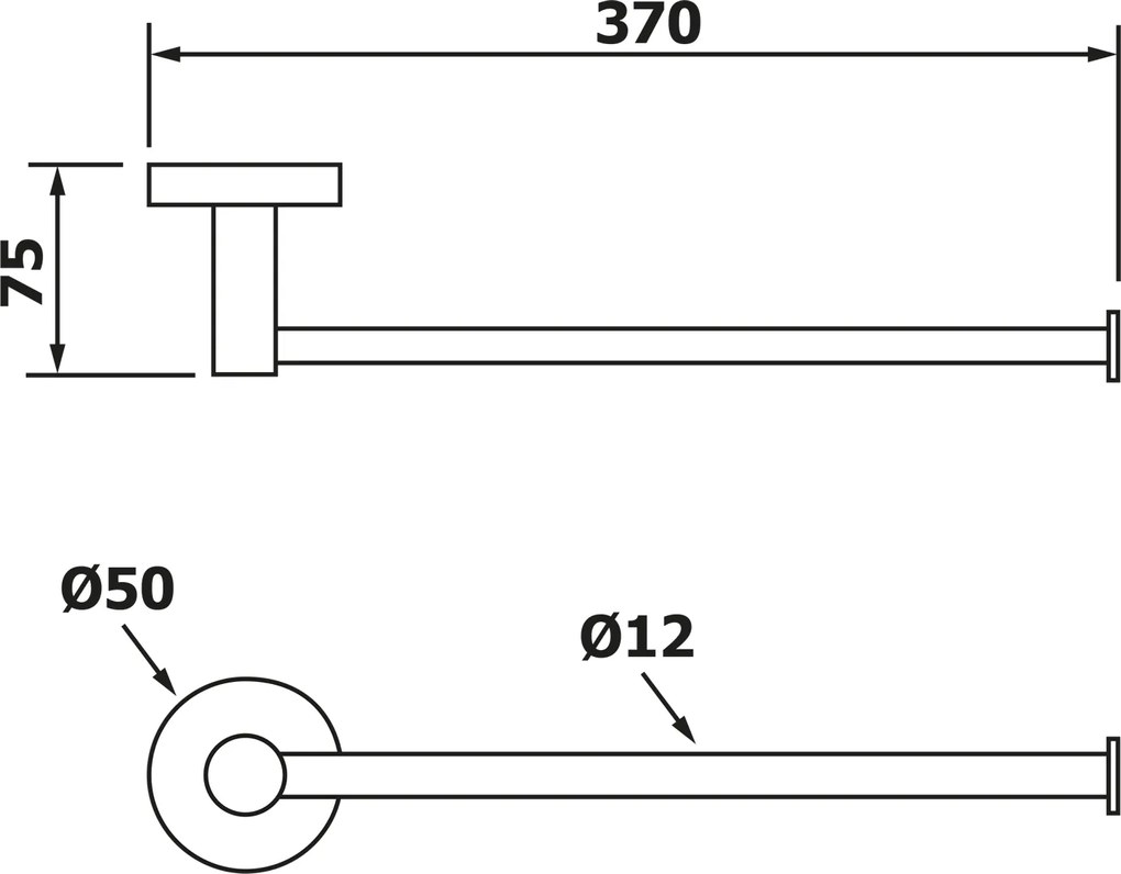 Aqualine SAMBA držiak toaletného papiera rezervný, chróm SB118