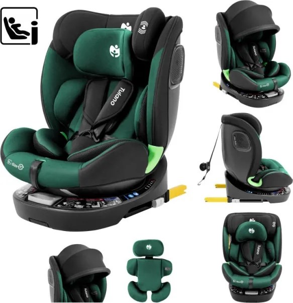Autosedačka Loom 35 čierna / zelená