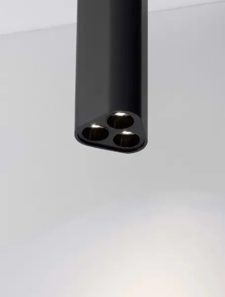 LED čierne moderné stropné svietidlo Etho 15