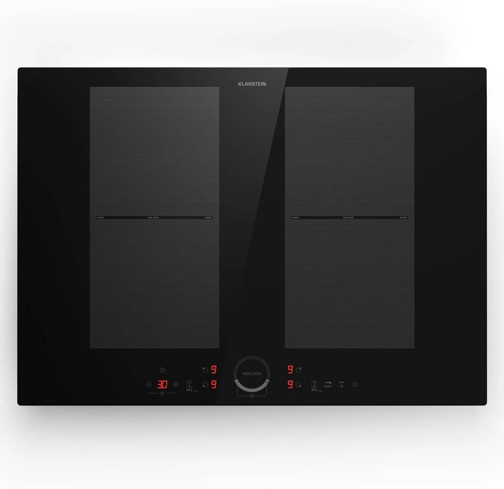 Klarstein Delicatessa 70 Flex, vstavaná indukčná varná doska, 4 zóny, 7000 W, sklokeramika