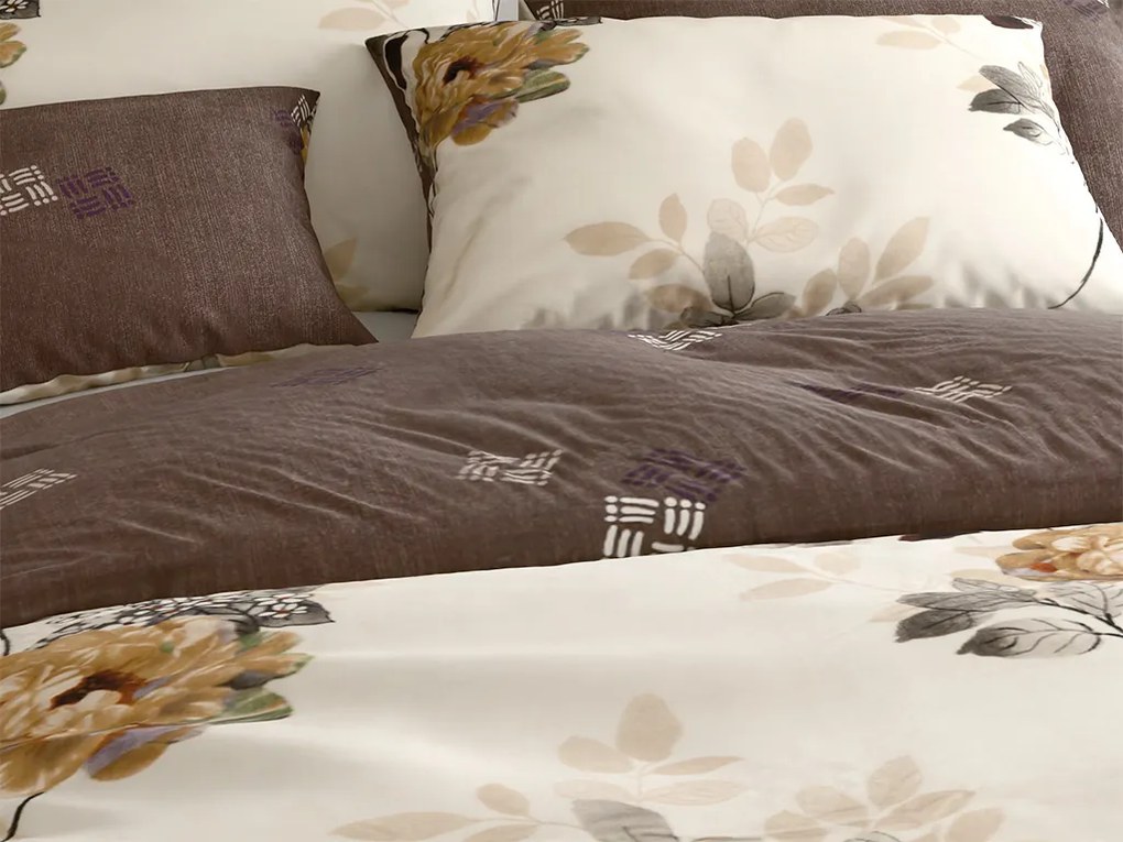 Obojstranné obliečky DUO SENSE CARMELIA vzorované + obliečka na vankúšik 40x50 cm ZDARMA Rozmer obliečky: 70 x 90 cm | 140 x 200 cm