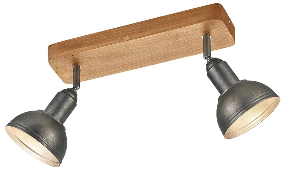 Bodové svietidlo v tmavosivo-prírodnej farbe 11x33 cm Delhi – Trio