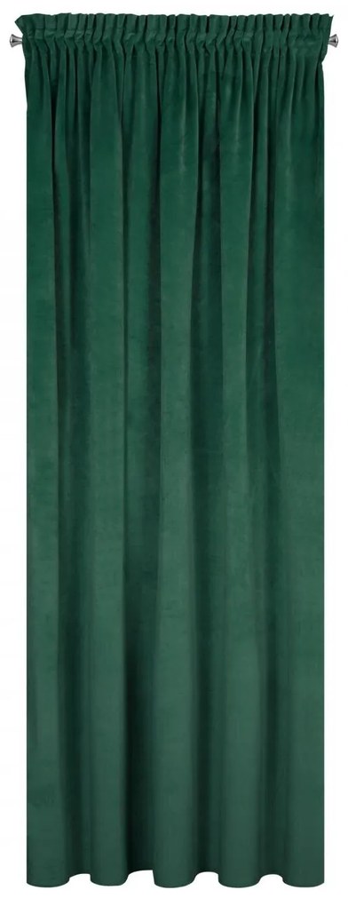 ZATEMŇOVACÍ ZÁVES NA PÁSKE VILLA 140X270 CM TMAVOZELENÁ