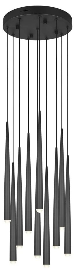 Čierne LED závesné svietidlo ø 30 cm Cala – Trio Select