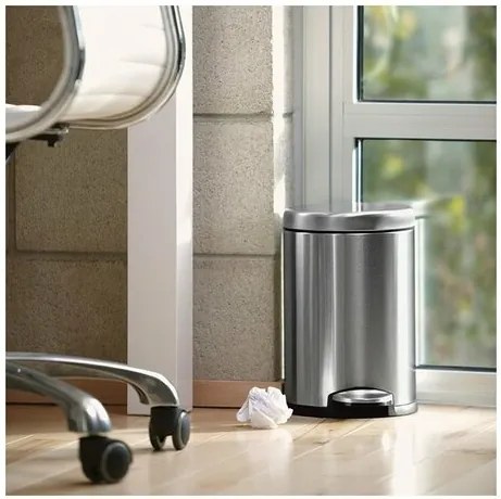 Simplehuman Pedálový okrúhly kôš 4,5 l, nerez