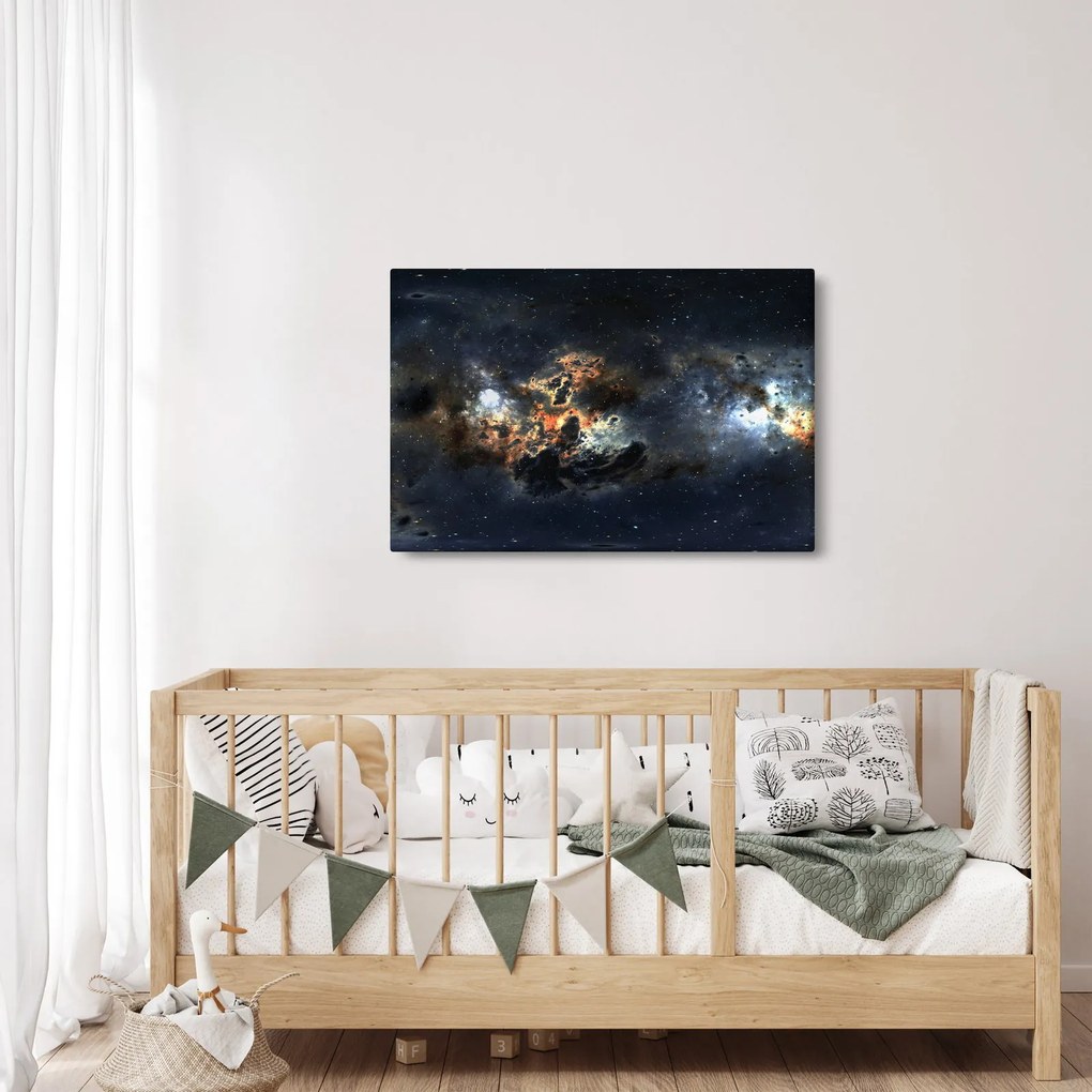 Obraz - Vesmír s hmlovinou (90x60 cm)
