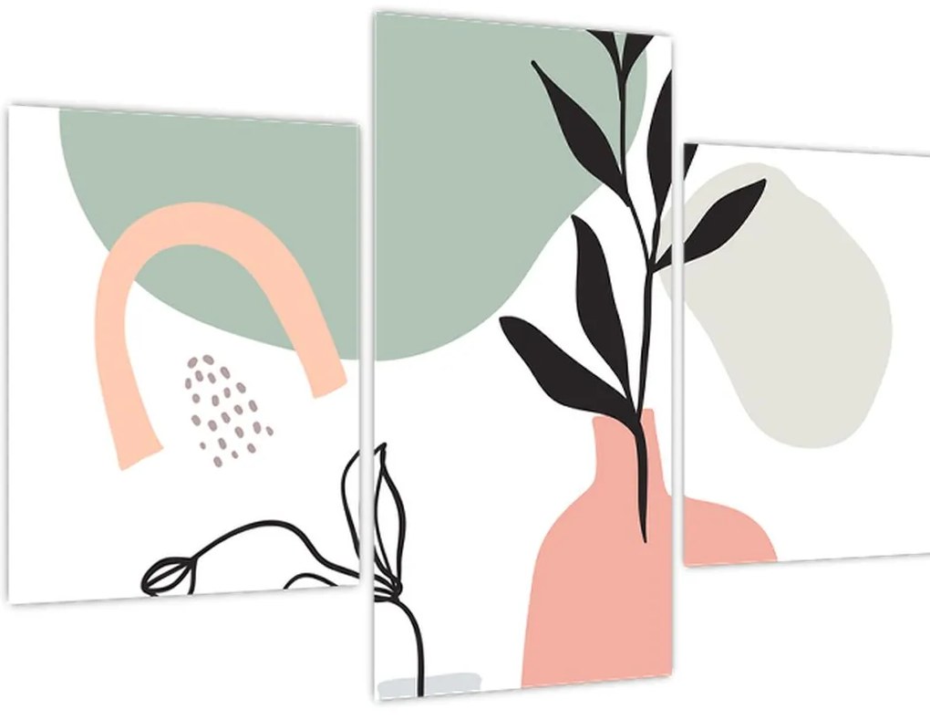 Obraz - Kvety vo váze N⁰3 (90x60 cm)