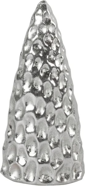 Vianočná dekorácia stromček SILVER LIGHTS 12 cm, strieborný