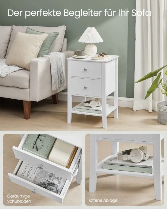 Set dvoch nočných stolíkov LET822W01 (2 ks)