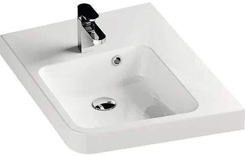 Klasické umývadlo Umývadlo na skrinku RAVAK BeHappy II liaty mramor biela 500 x 140 x 665 mm XJAP1100001
