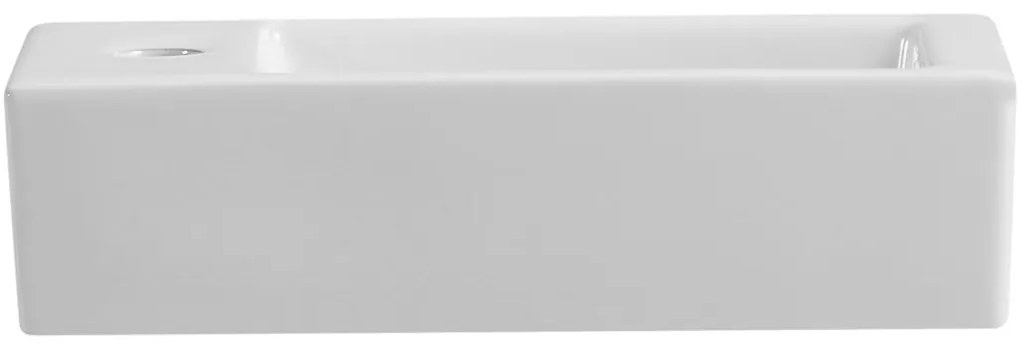 Cerano Roberto, keramické umývadlo 365x180x90 mm, závesné ľavé, biela lesklá, CER-CER-417206L