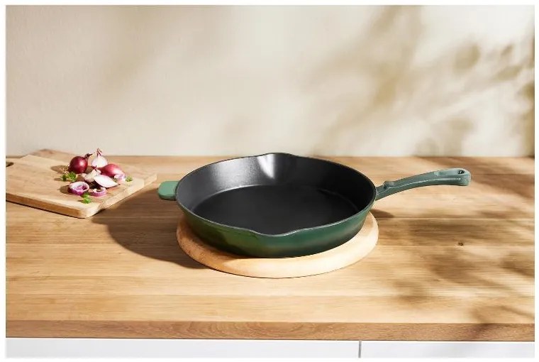 Silvercrest®  Liatinová panvica Premium, 30 cm (zelená)  (100393139)