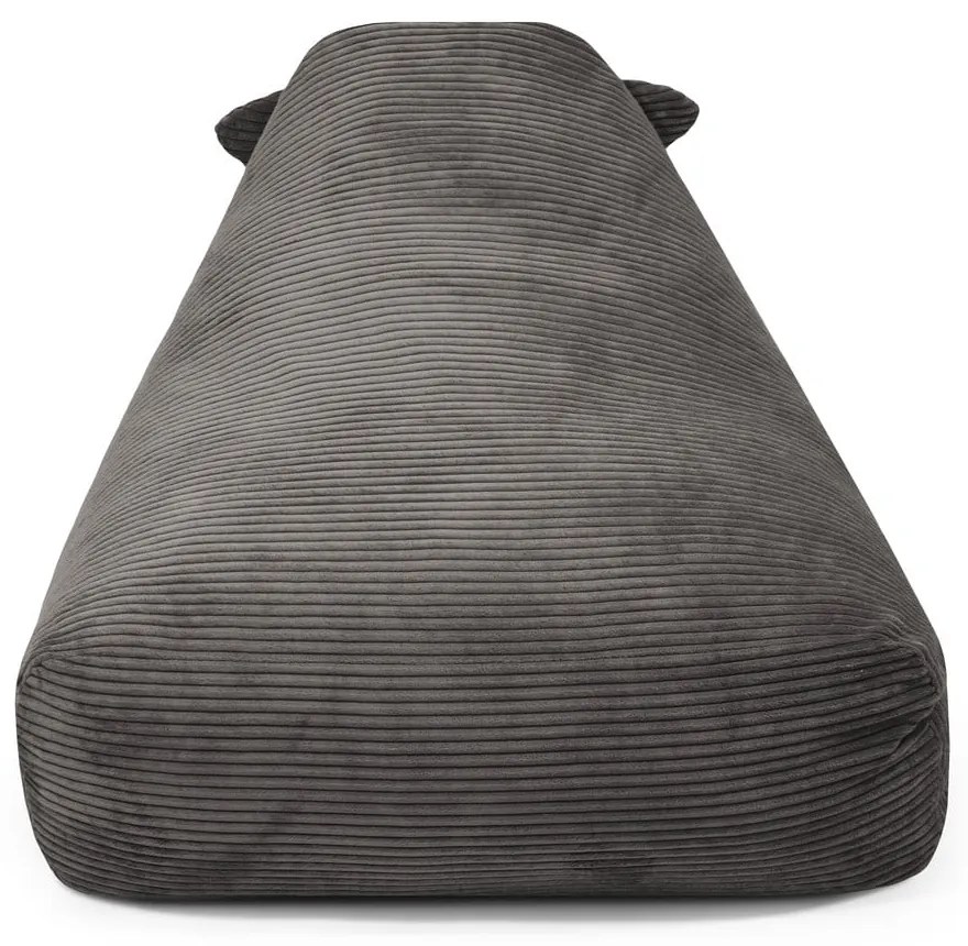 Krémový menčestrový detský sedací vak Snug 80 Dragon – SLOWDOWN