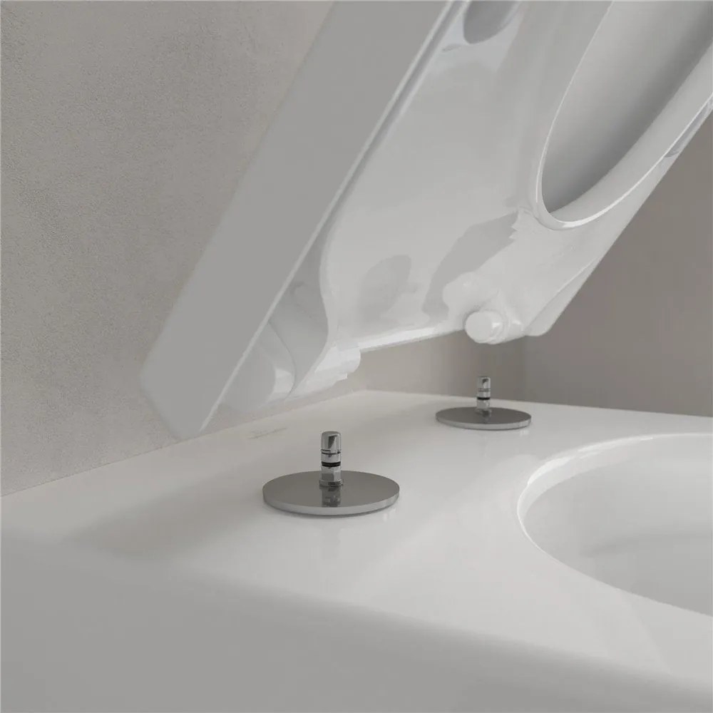 VILLEROY &amp; BOCH Subway 3.0 závesné WC s TwistFlush, s hlbokým splachovaním bez vnútorného okraja, 370 x 560 mm, biela alpská, 4670T001
