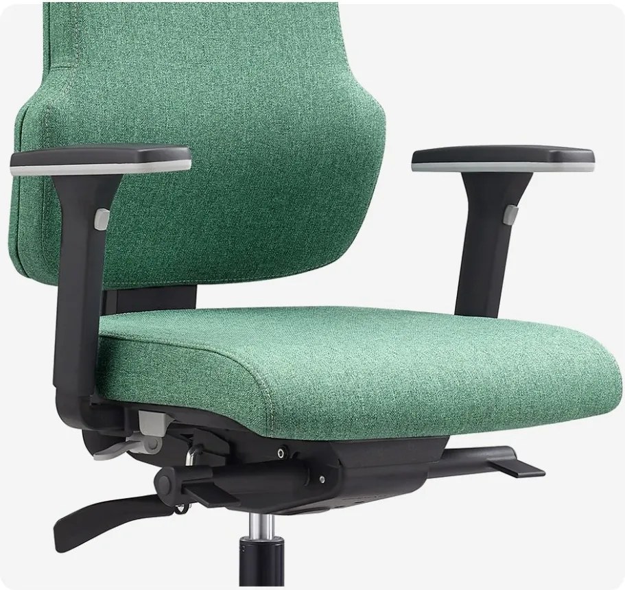 Ergonomická kancelárska stolička MOSH Elite F – zelená