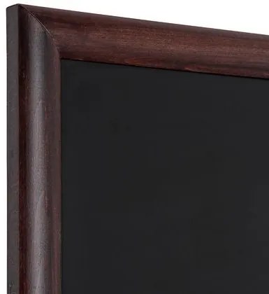 Reklamná kriedová tabuľa, tmavohnedá, 70 x 90 cm