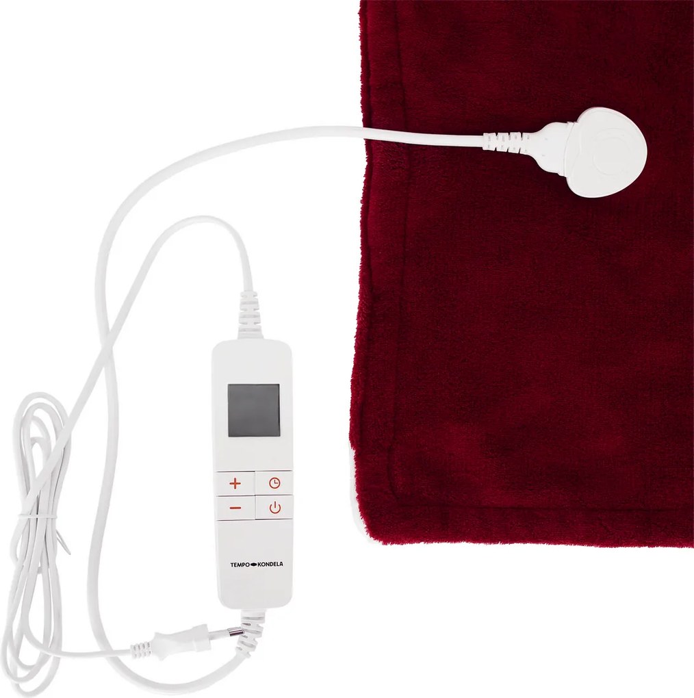 Elektrická vyhrievacia deka MEDISA, vínová