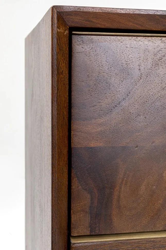 Elegantná Komoda RAVELLO 65x114 cm sheeshamové drevo - hnedá