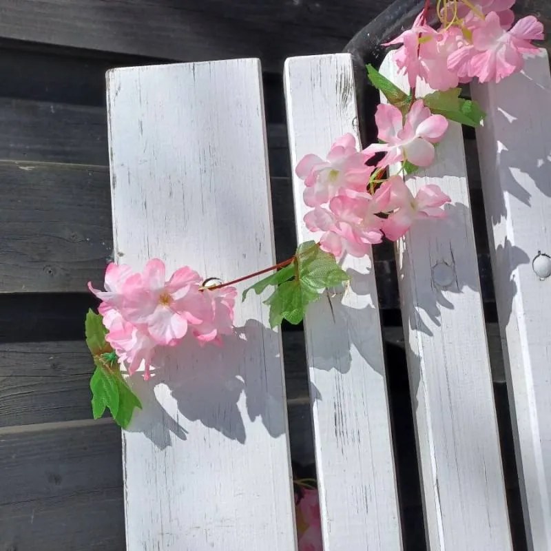 DECOLED Jarný veniec, 220 cm, d. 15 cm, ružový, sakura