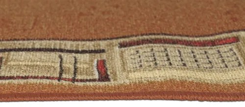 Koberce Breno Behúň JENA 84, šíře role 120 cm, oranžová, viacfarebná