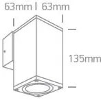 Vonkajšie nástenné svietidlo ONE LIGHT ext. nástenné svietidlo 67426B/BR