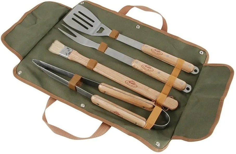 Set ručných nástrojov na grilovanie a puzdra Esschert Design BBQ