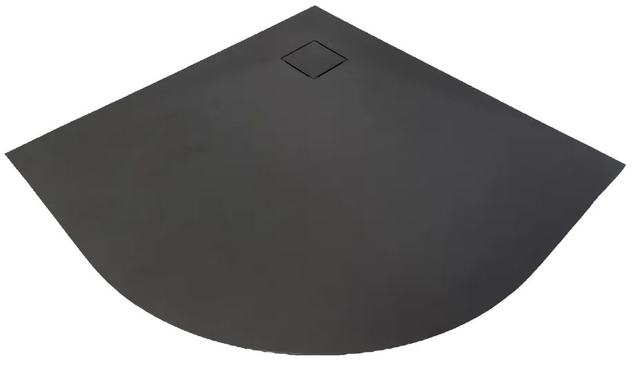 Cagliari Black 80x80x2,6 cm Kruhová, SMC sprchová vanička