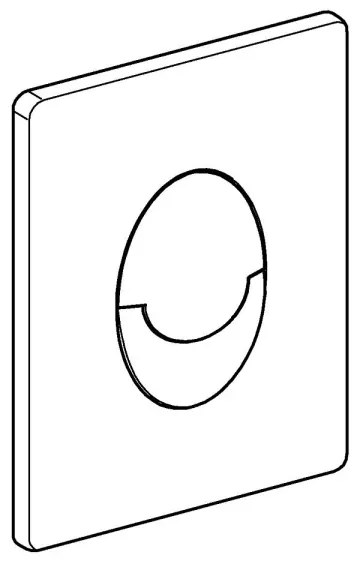 GROHE 38505SH0 - Ovládacie tlačidlo SKATE AIR 156 × 197 mm biele