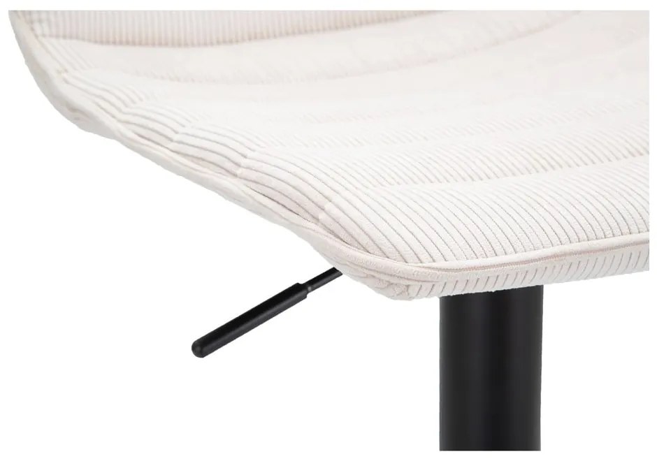 Bielo-čierna barová stolička s nastaviteľnou výškou (výška sedadla 61 cm) Malia – Mauro Ferretti