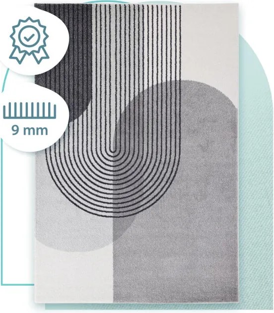 Koberec Muse MU14 sivý Retro