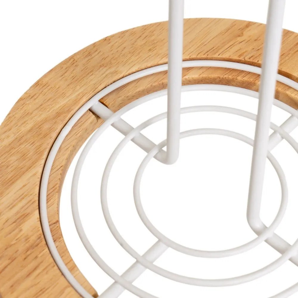 Biely/v prírodnej farbe kovový stojan na papierové utierky ø 15 cm – Casa Selección