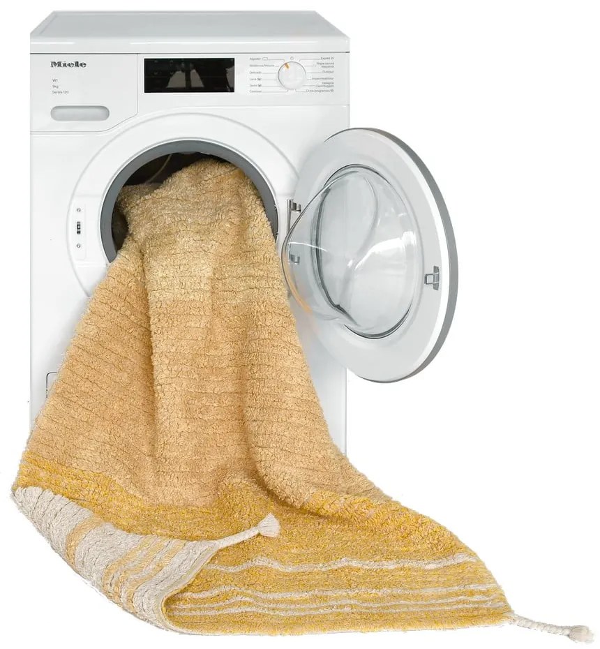 Okrovožltý bavlnený koberec 80x140 cm Twin Amber – Lorena Canals