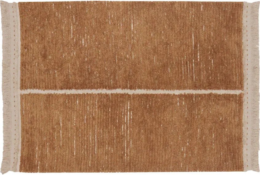 Bavlnený koberec v béžovo-tehlovej farbe 140x200 cm Duetto Toffee – Lorena Canals