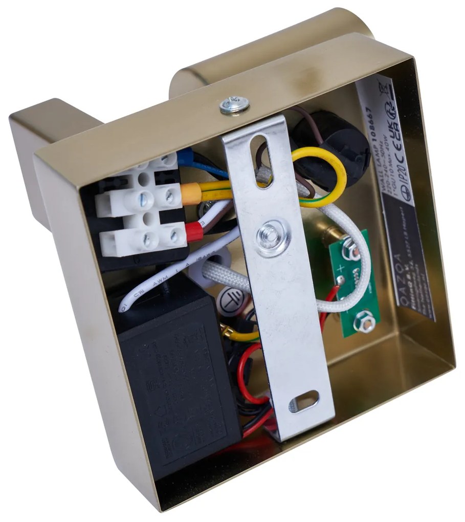 Moderná nástenná lampa zlatá s USB-C naklápacia - Rex