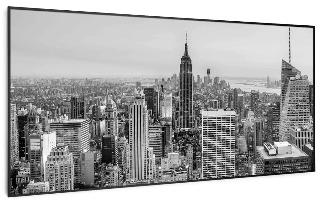 Klarstein Wonderwall Air Art Smart, infračervený ohrievač, 120 × 60 cm, 700 W, New York City