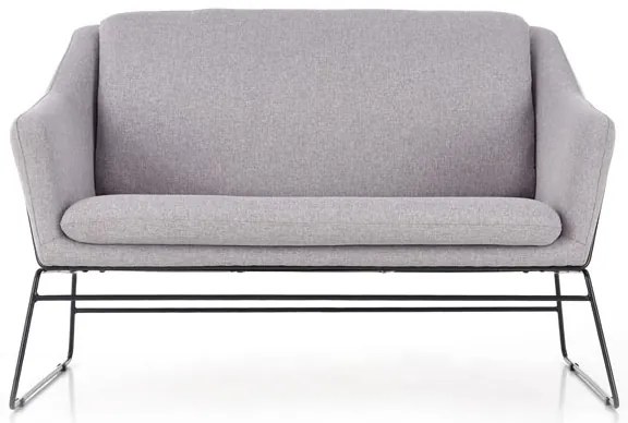 Svetlosivé relaxačné dvojkreslo HAMAR 2 XL