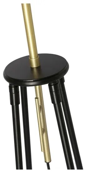 Stojacia lampa TEGOLA 1xE27/60W/230V čierna/zlatá