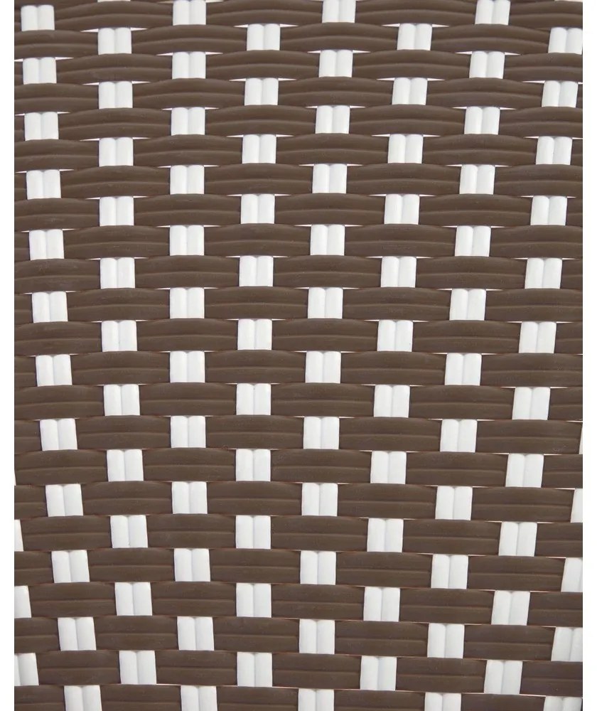 Bielo-hnedá vonkajšia stolička Kave Home Marilyn