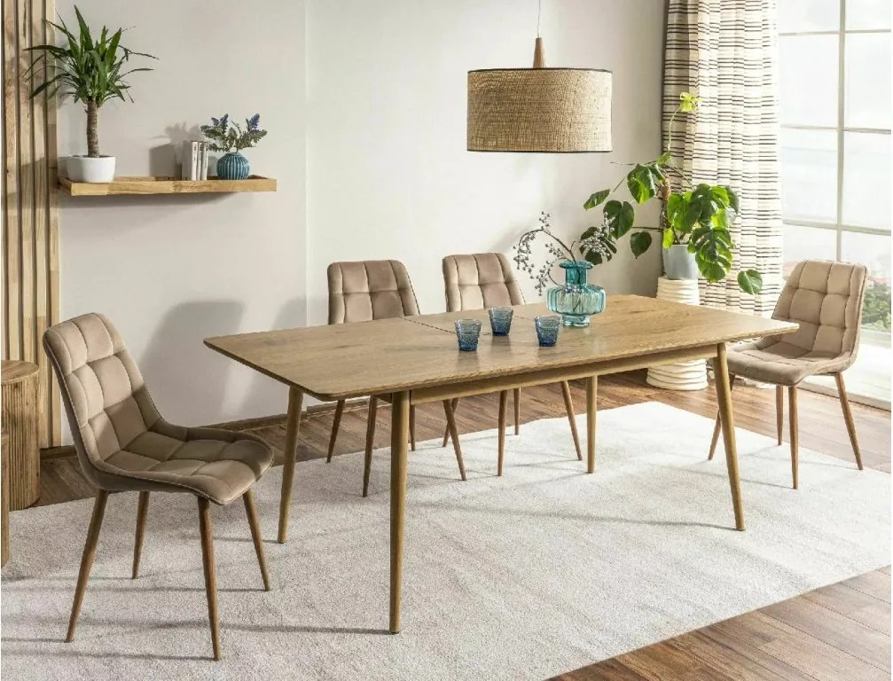 SI Elegantná stolička D Velvet béžová