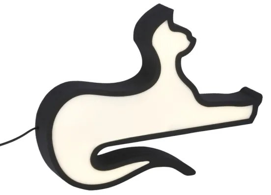LED Detská stolná lampa CAT LED/13W/230V čierna